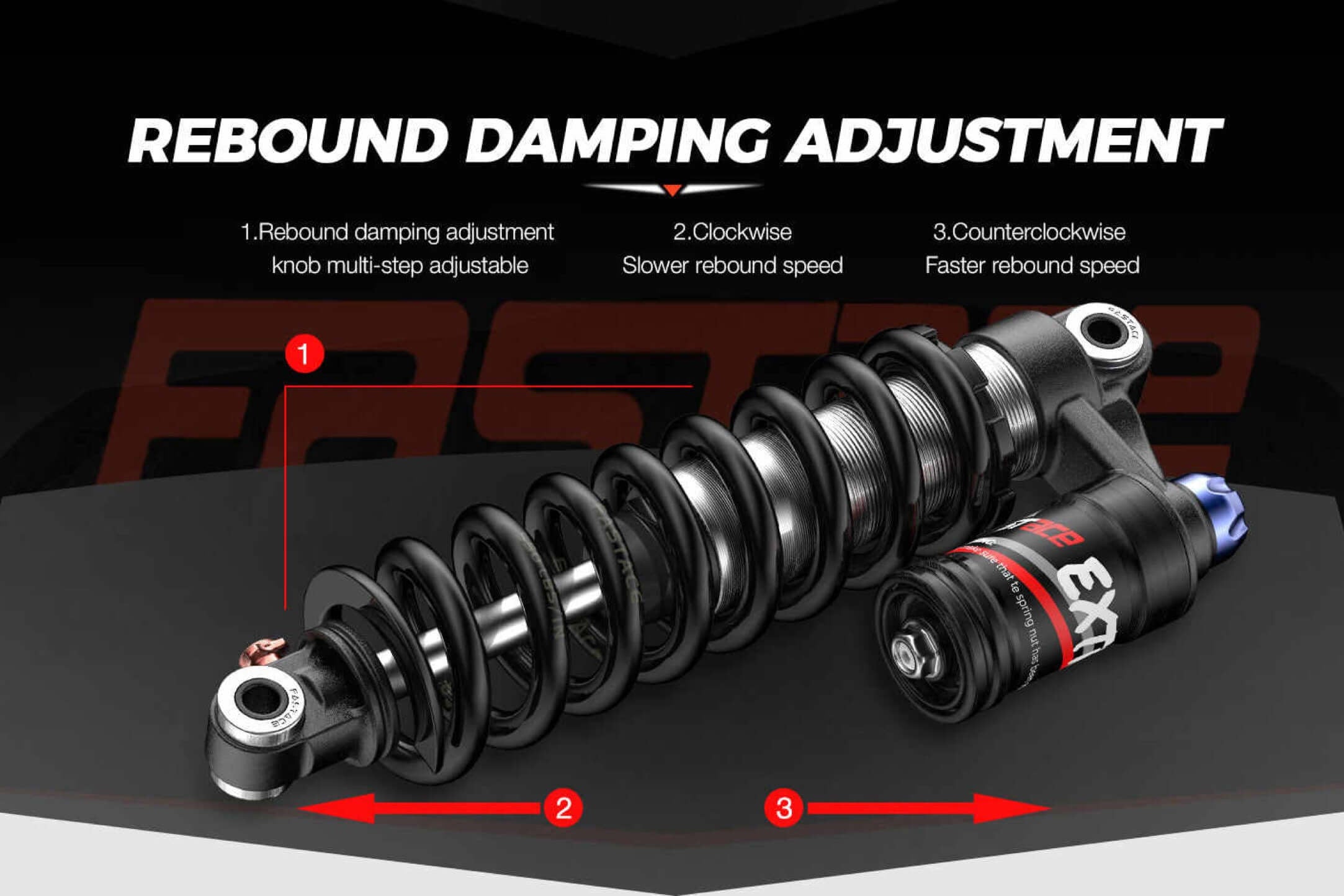 350lb Rear Shock for Motor Goat and Billy Goat