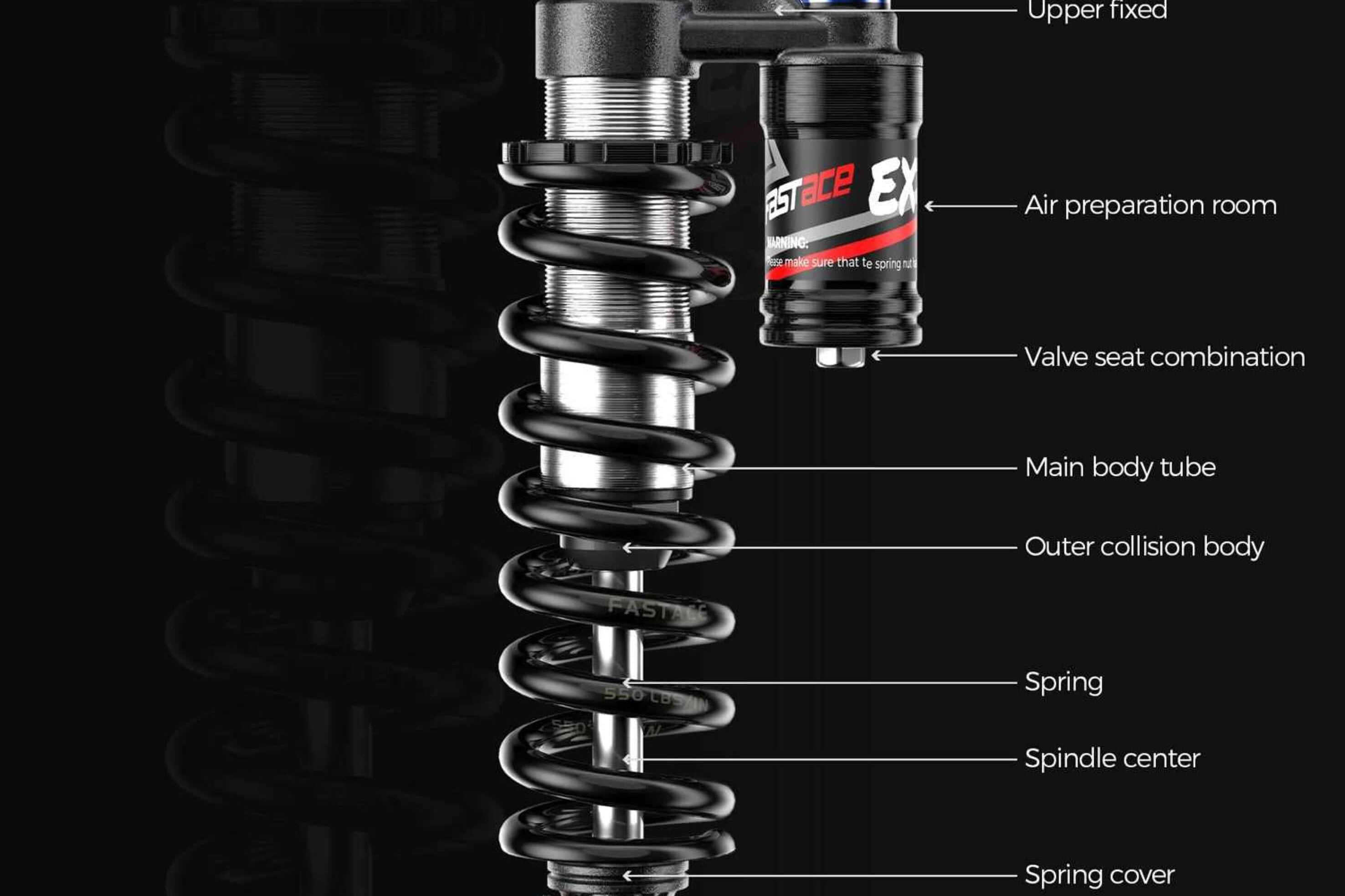 350lb Rear Shock for Motor Goat and Billy Goat