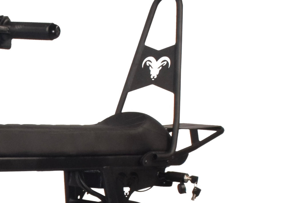 Backrest and Cargo Rack for Motor Goat and Power Goat