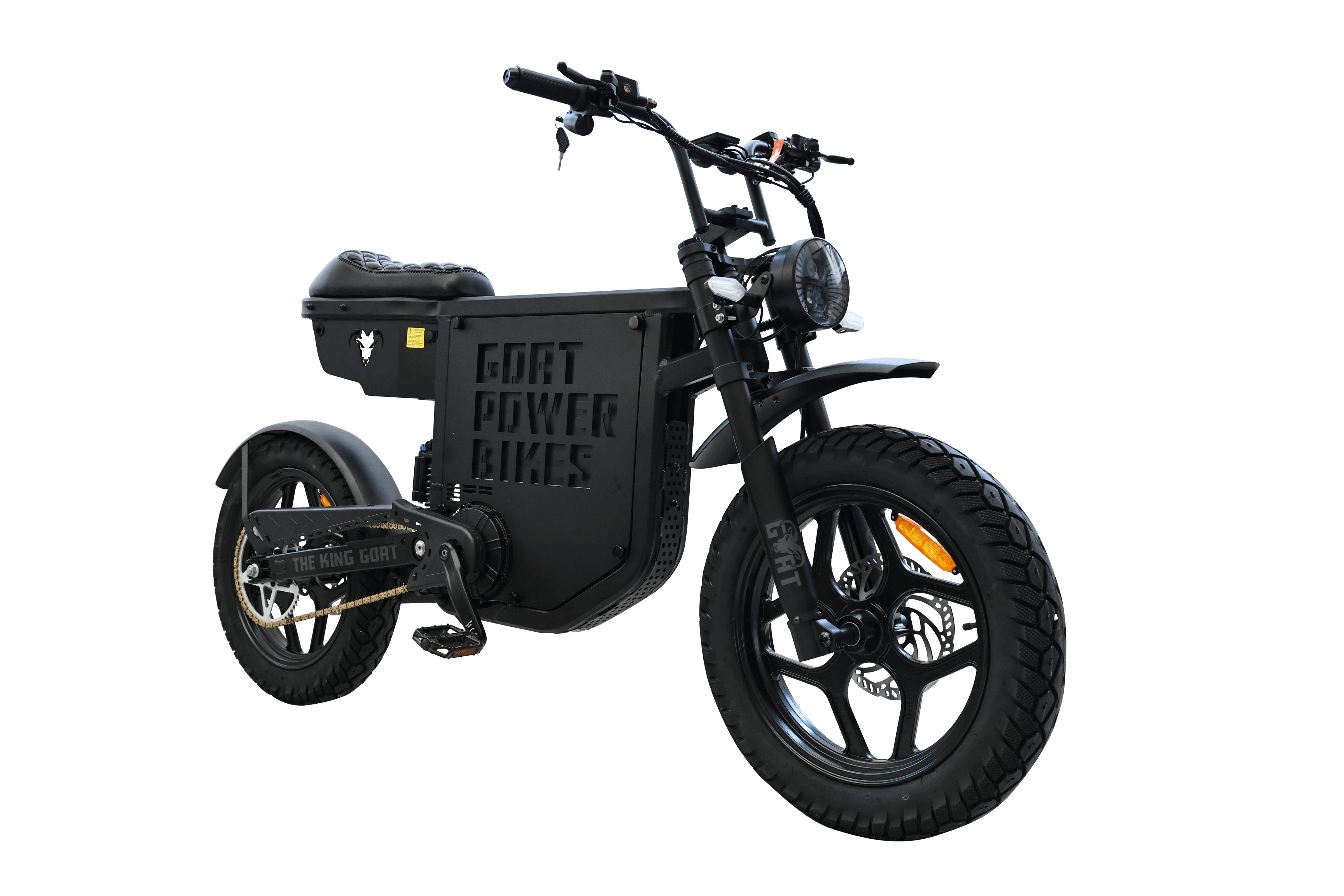 Black electric bike with 'Fort Power Bikes' branding on a white background