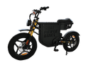 Black electric bike with 'Goat Power Bikes' branding on a white background