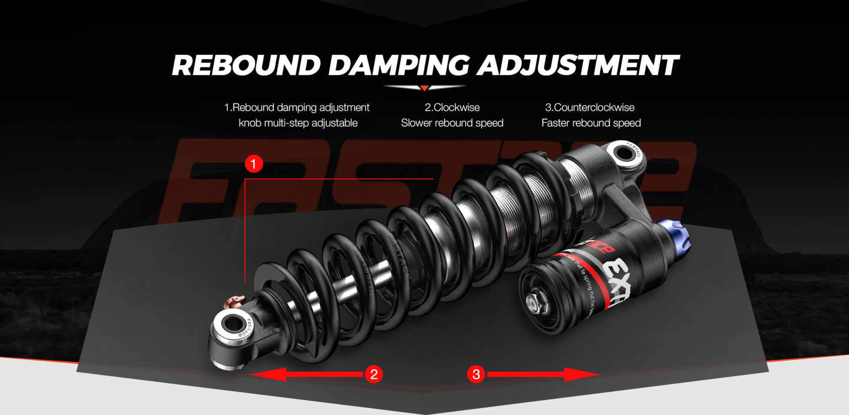 350lb Rear Shock for Motor Goat and Billy Goat