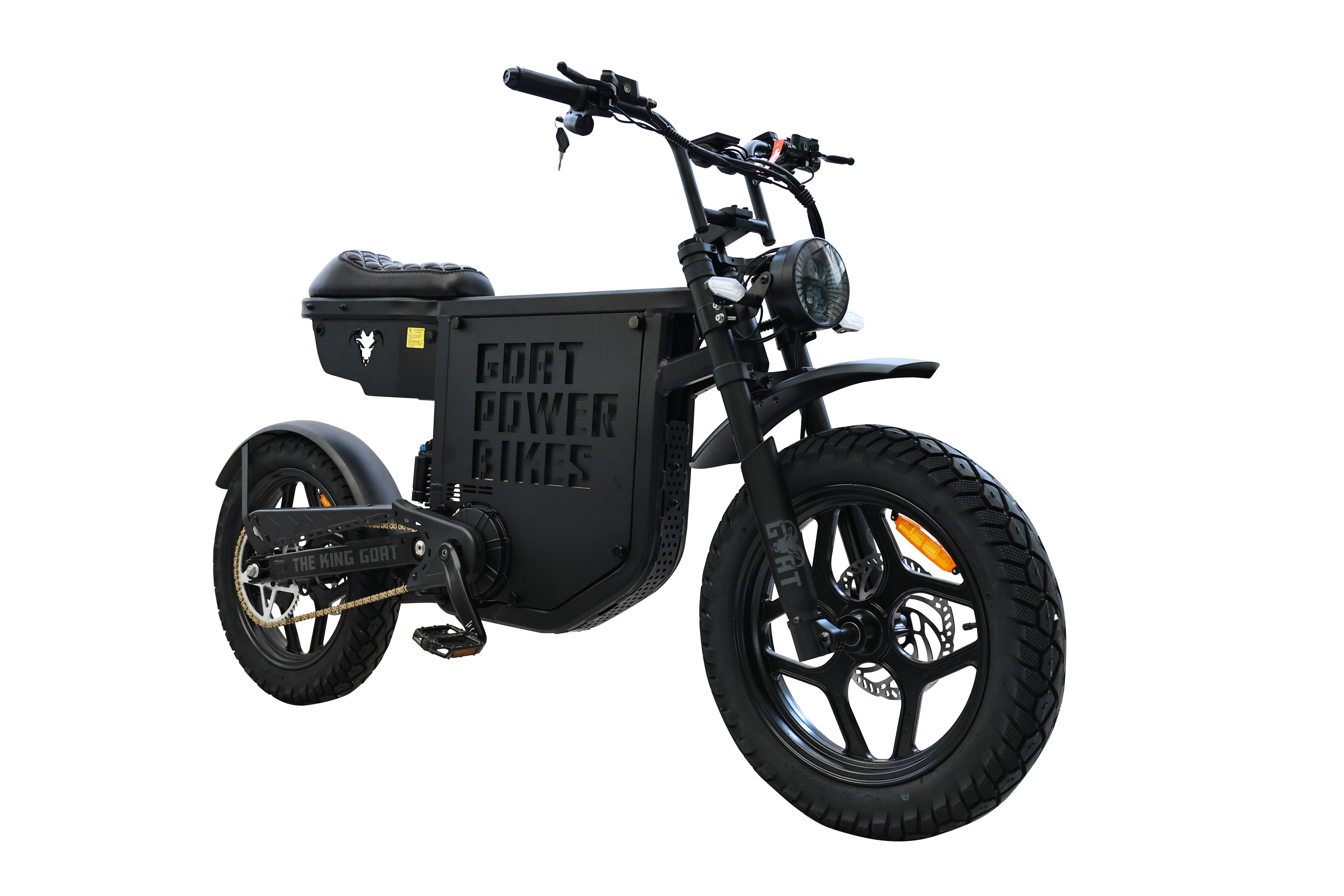 Black electric bike with 'Fort Power Bikes' branding on a white background