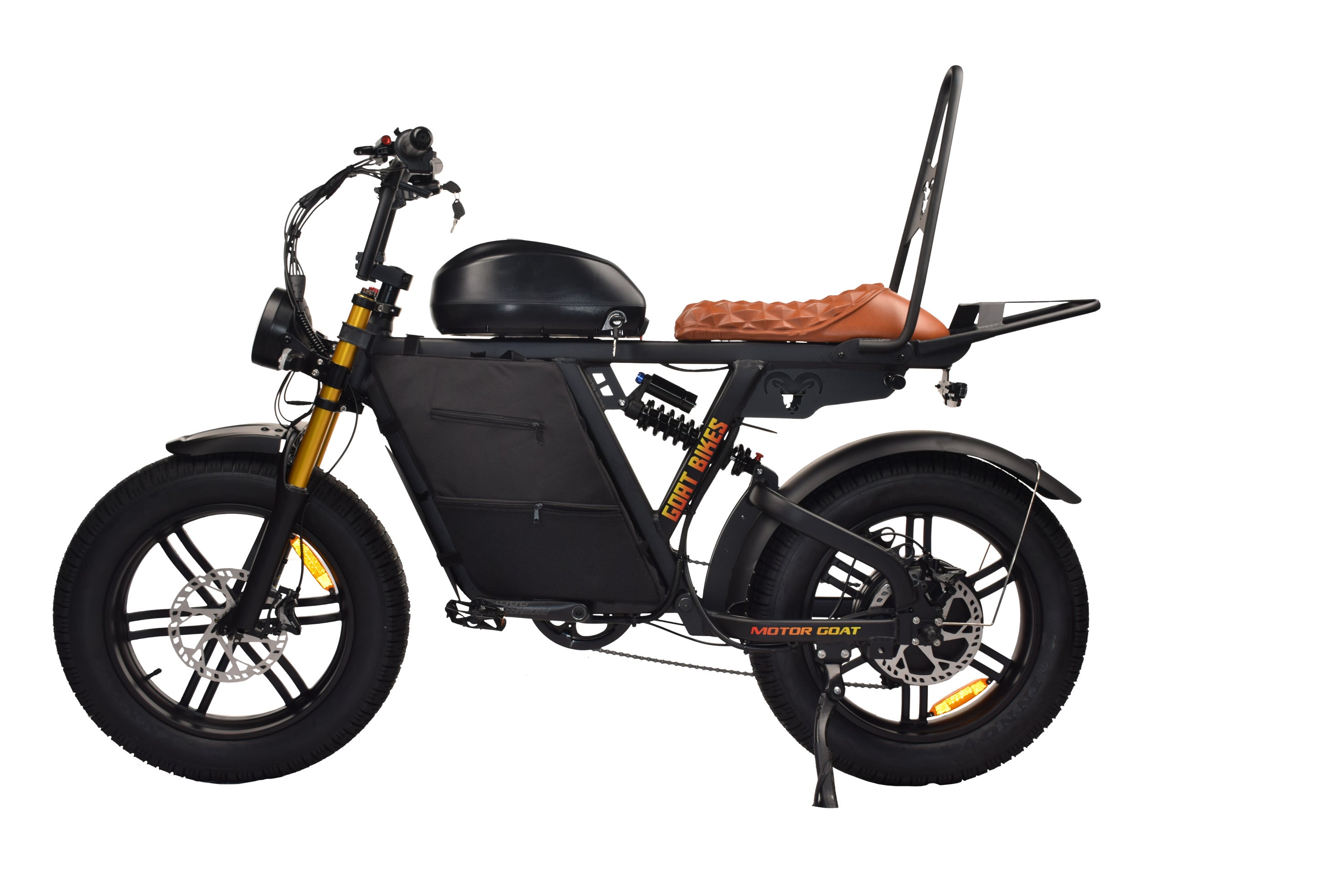 Backrest and Cargo Rack for Motor Goat and Power Goat