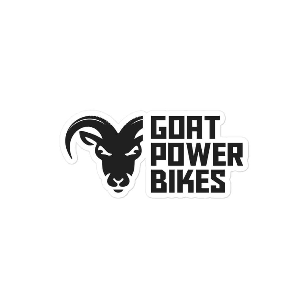 Goat Power Bikes Black Sticker